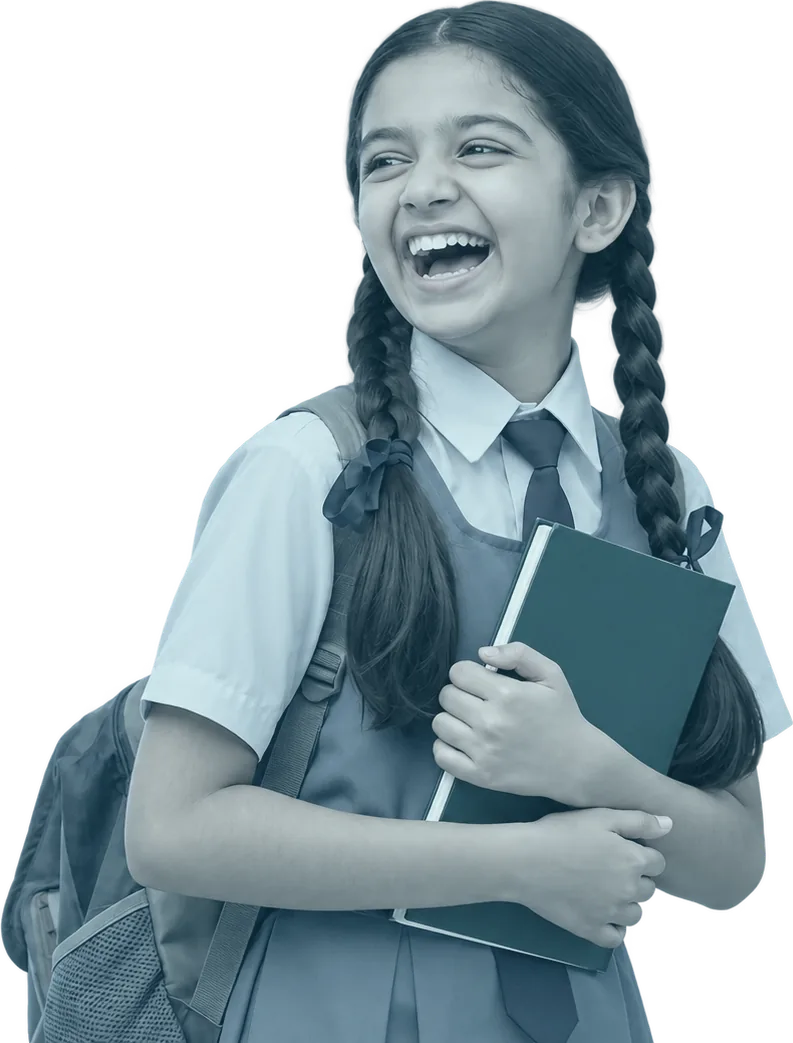 Student holding a textbook